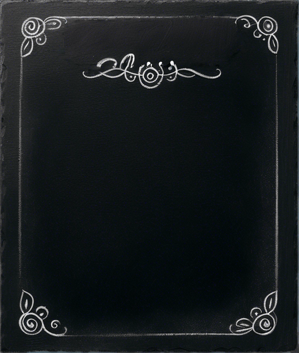 Word "ELIXIR" handwritten in chalk aligned at the top