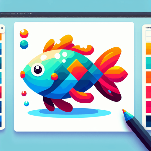 Fish, cartoon
Single Game Texture. In-Game asset. 2d. Blank background. High contrast. No shadows.