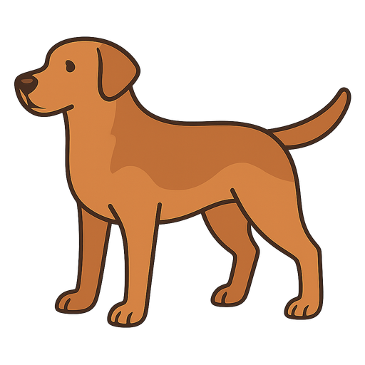 a dog. No background. Transparent background. Blank background. No shadows. 2d. In-Game asset. flat