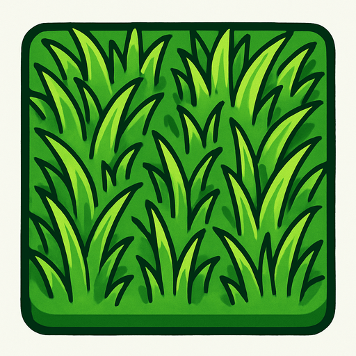 grass tile on top viewing.
In-Game asset.  2d.  High contrast.  No shadows