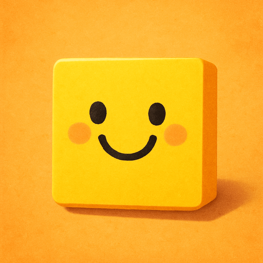 A happy square with shadow