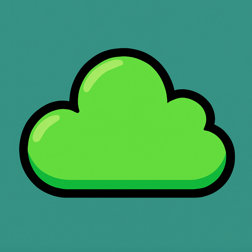 cloud green.
In-Game asset.  2d.  High contrast.  No shadows