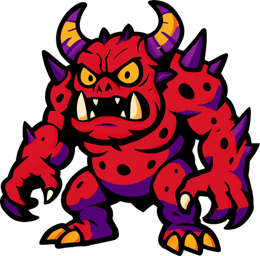 Monster.
In-Game asset.  High contrast.  No shadows