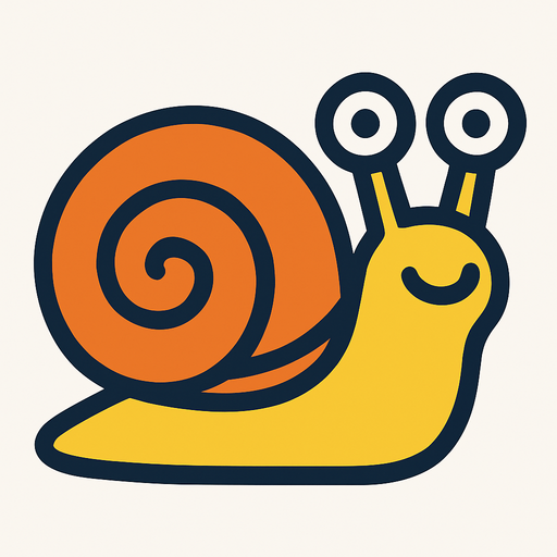 snail.
In-Game asset.  2d.  High contrast.  No shadows