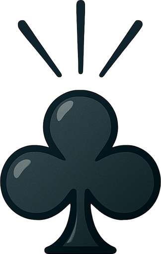 Just the club from this picture with a **Fan/Spray Symbol** - Three or more lines radiating outward from a central point