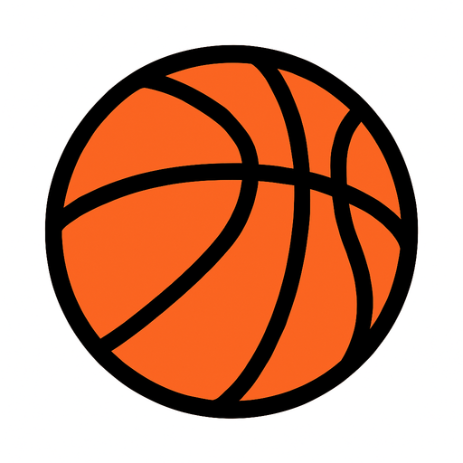 BASKETBALL.
In-Game asset.  2d.  High contrast.  No shadows