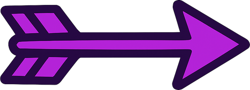 mor bir arrow.
In-Game asset.  2d.  High contrast.  No shadows