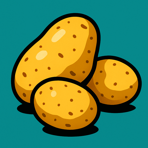 Patates.
In-Game asset.  2d.  High contrast.  No shadows