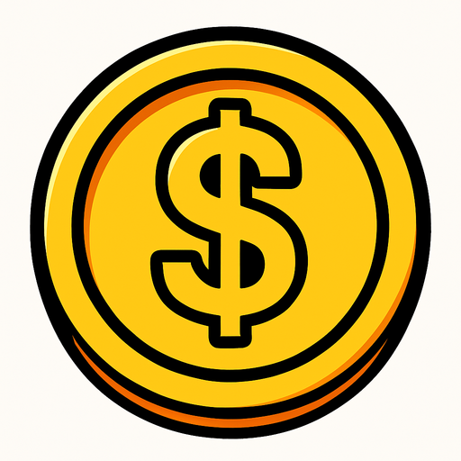 Game coin.
In-Game asset.  2d.  High contrast.  No shadows