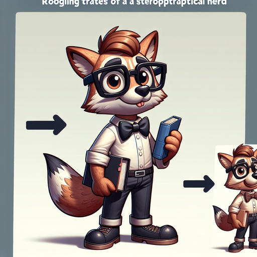 nerdy cartoon animal.
Single Game Texture. In-Game asset. 2d. Blank background. High contrast. No shadows.