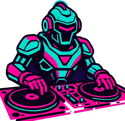 DJ evolucionado.
In-Game asset.  2d.  High contrast.  No shadows