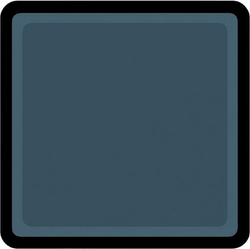 Greyish blue square.
In-Game asset.  2d.  High contrast.  No shadows
