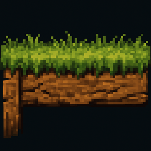 remove the planks in the selected area and add grass in 16 bit style
