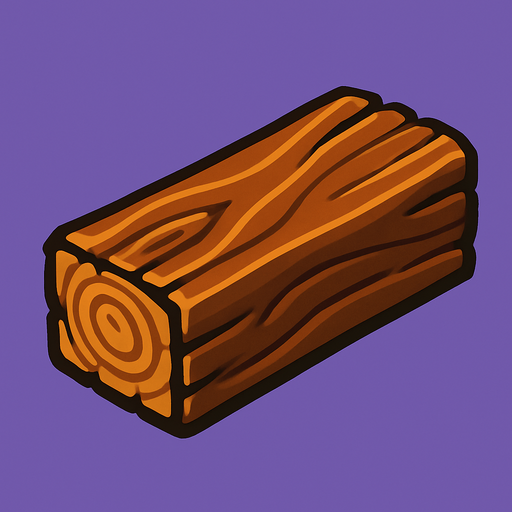Wood.
In-Game asset.  2d.  High contrast.  No shadows