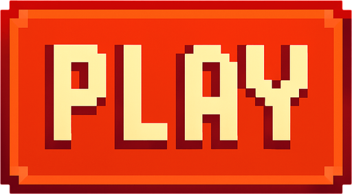 create an simple  retangular play button image writen "play" in it, make it in a 16bit style.
In-Game asset.  2d.  High contrast.  No shadows