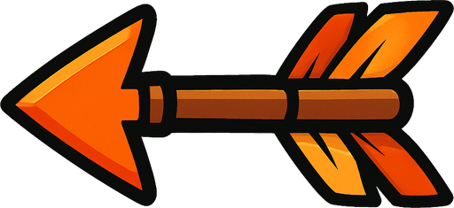 Arrow.
In-Game asset.  2d.  High contrast.  No shadows