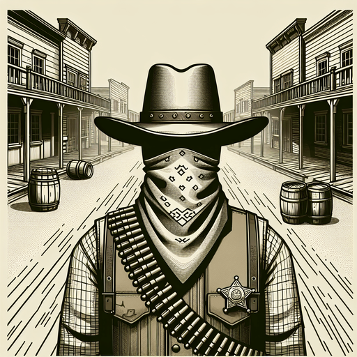 Sherif man, drone view..
Single Game Texture. In-Game asset. 2d. Blank background. High contrast. No shadows.