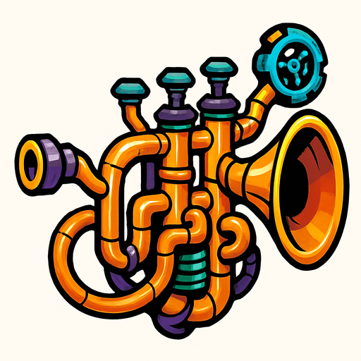 Trompeta evolucionada.
In-Game asset.  2d.  High contrast.  No shadows