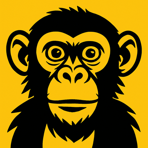monkey.
High contrast.  No shadows. monkey. monkey