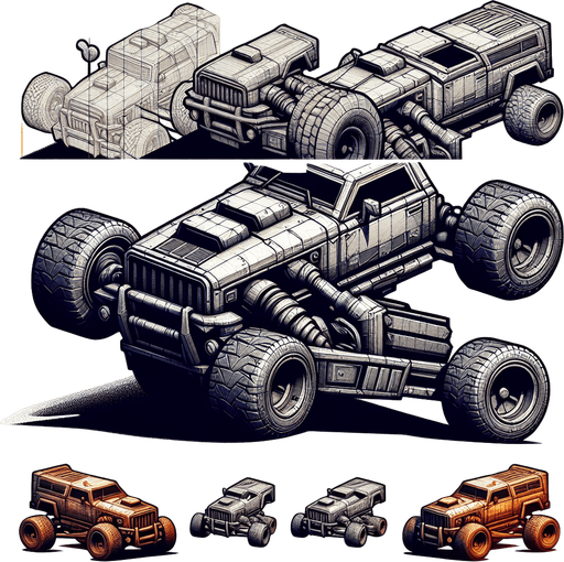 CAR.
Single Game Texture. In-Game asset. 2d. Blank background. High contrast. No shadows.