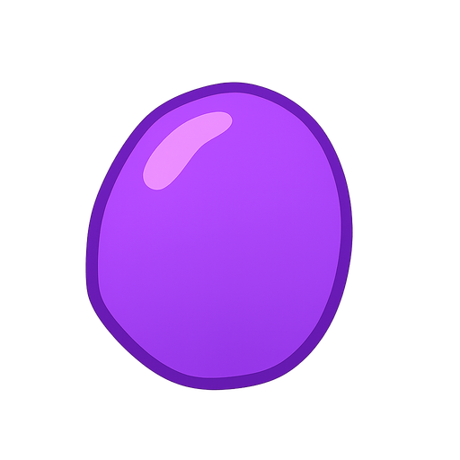 purple orb. No background. Transparent background. Blank background. No shadows. 2d. In-Game asset. flat