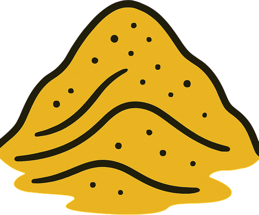 Pile of yellow sand