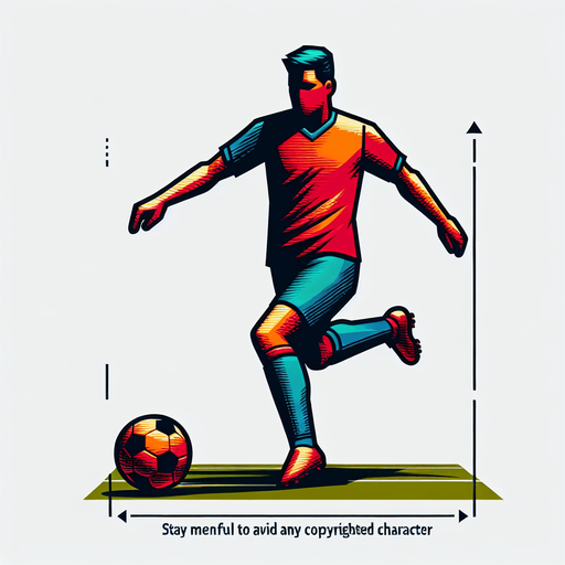 Futbolcu.
Single Game Texture. In-Game asset. 2d. Blank background. High contrast. No shadows.