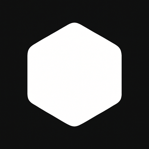 White hexagon with tight round corners, flat shaded, hyper casual game. Single Game Texture. In-Game asset. 2d. Blank background. High contrast. No shadows..
In-Game asset.  2d.  High contrast.  No shadows