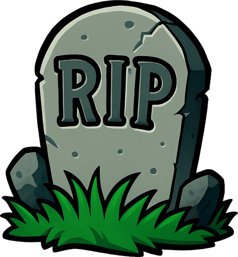 lapida estilo PVZ.
In-Game asset.  2d.  High contrast.  No shadows