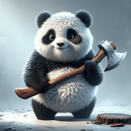 Worlds FRVR Panda with axe