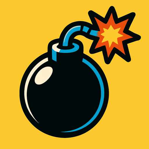 bomba.
In-Game asset.  2d.  High contrast.  No shadows