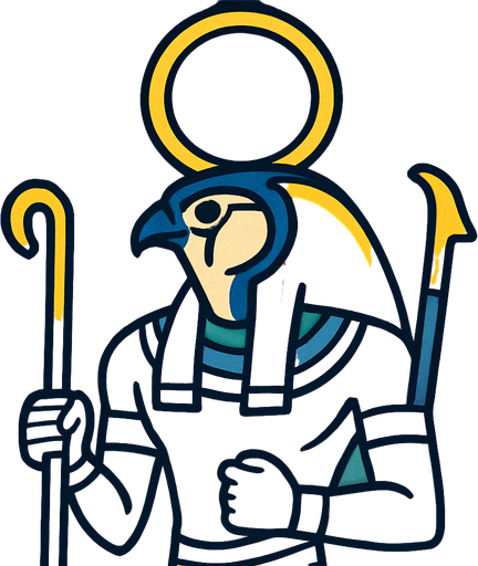 egypt god ra card.
In-Game asset.  2d.  High contrast.  No shadows