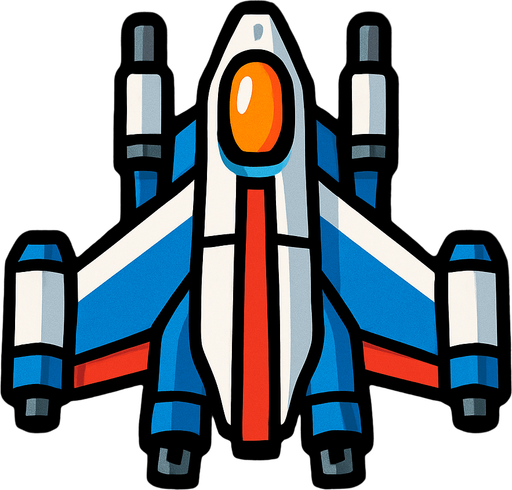 uzay gemısı.
In-Game asset.  2d.  High contrast.  No shadows