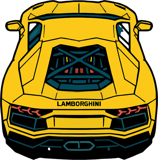 Lambirghini aventador arkasi ama yukaridan
In-Game asset.  2d.  High contrast.  No shadows