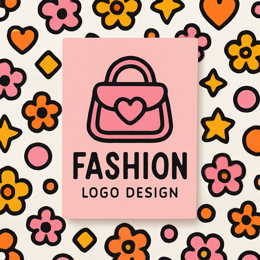 cute design fashion logo card pattern top view..
In-Game asset.  2d.  High contrast.  No shadows
