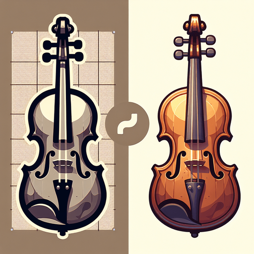 Violin.
Single Game Texture.  In-Game asset.  2d.  Blank background.  No shadows