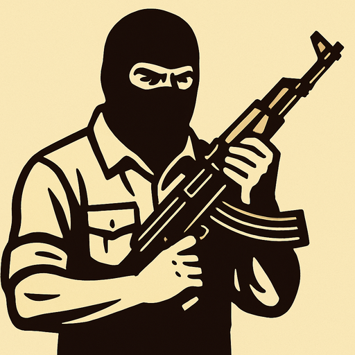 terrorist sketch 1.
In-Game asset.  2d.  High contrast.  No shadows