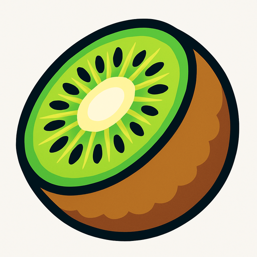 kiwi.
In-Game asset.  2d.  High contrast.  No shadows