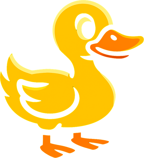 Duck.
In-Game asset.  2d.  High contrast.  No shadows