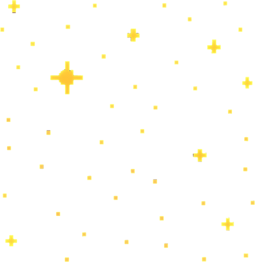 Un cielo noche pixelar 16:04 con estrellas.
In-Game asset.  2d.  High contrast.  No shadows