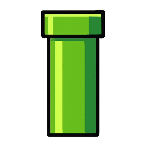 flappy bird borusu.
In-Game asset.  2d.  High contrast.  No shadows