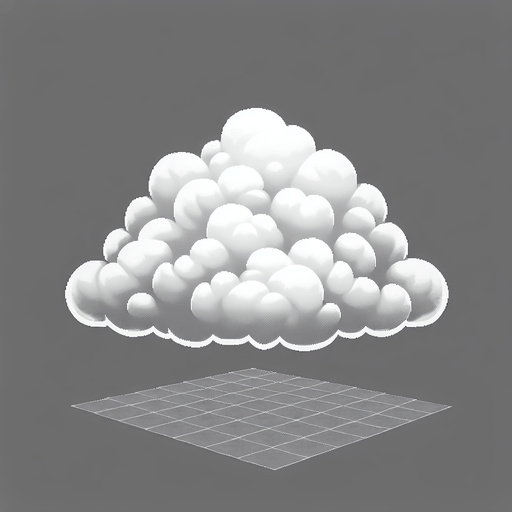 cloud.
Single Game Texture.  In-Game asset.  2d.  Blank background.  High contrast.  No shadows