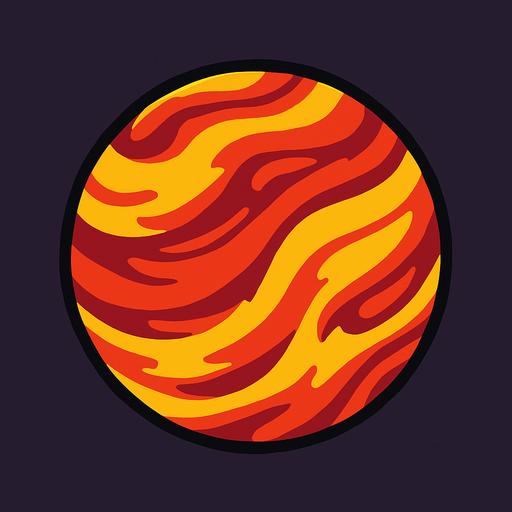 Gezegen.
In-Game asset.  High contrast.  No shadows. 2D