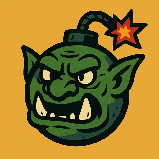 Troll bomb.
In-Game asset.  2d.  High contrast.  No shadows