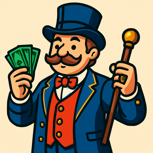 a rich man.
In-Game asset.  2d.  High contrast.  No shadows