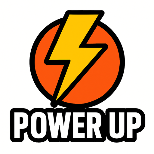 power up.
In-Game asset.  2d.  High contrast.  No shadows