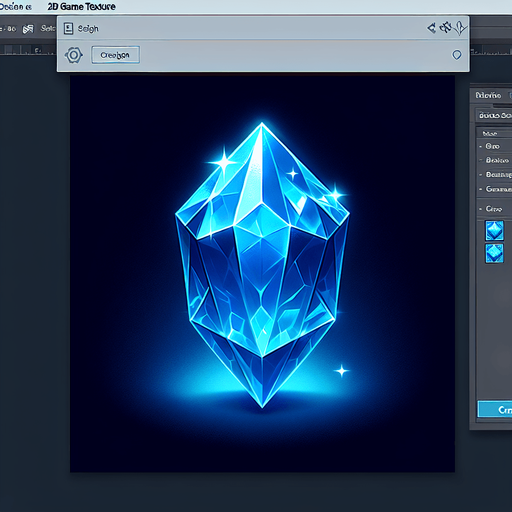 blue light crystal.
Single Game Texture.  In-Game asset.  2d.  Blank background.  High contrast.  No shadows