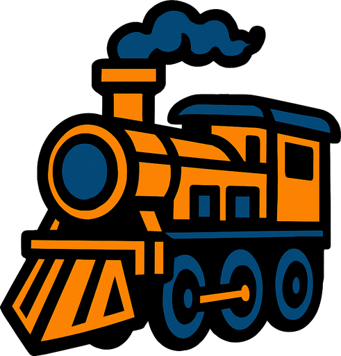 Train.
In-Game asset.  2d.  High contrast.  No shadows