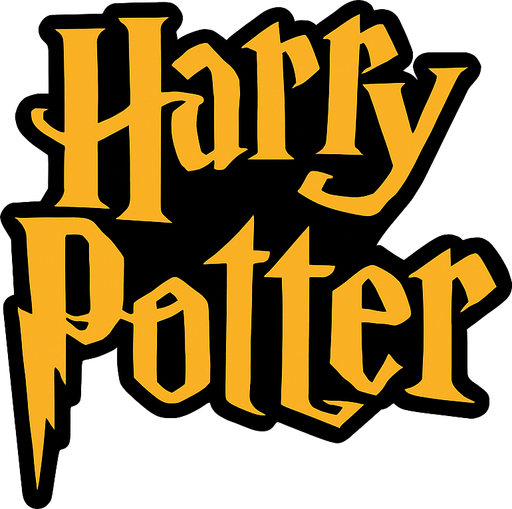 harry potter logo.
In-Game asset.  2d.  High contrast.  No shadows
