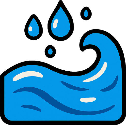 Water.
In-Game asset.  2d.  High contrast.  No shadows